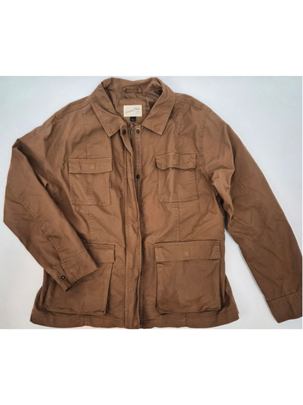 Universal Thread Womens L Brown Utility Field Jacket Cargo Workwear Barn Coat